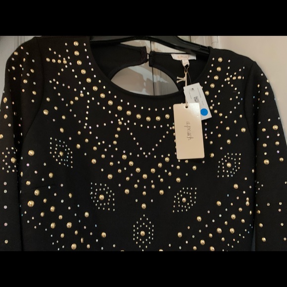 New A Peach Rhinestone Dress - Picture 4 of 5